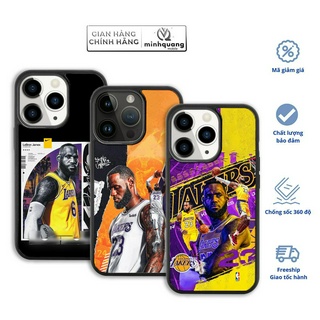 Ốp lưng iP NBA, Lebron James, The King, Ốp lưng bóng rổ chống sốc toàn diện, chống xước tuyệt đối