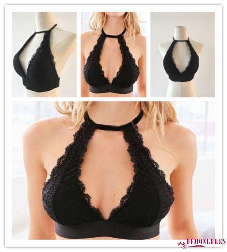 Áo Lót Ren Cổ V Quyến Rũ Cho Nữ