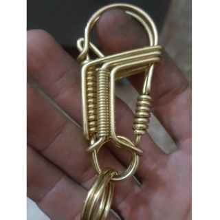 Móc khóa đồng thau uốn thủ công!!!