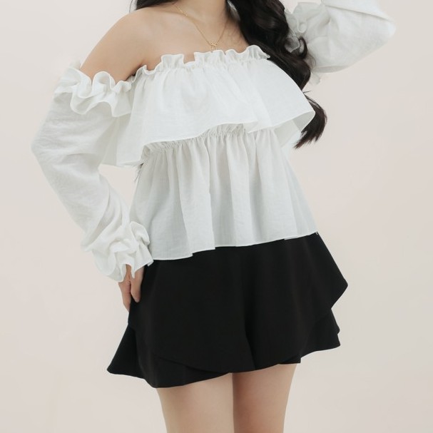Quần giả váy short đùi đen babydoll skort dáng bèo xòe kiểu nữ tính Mophus - MQ001 | BigBuy360 - bigbuy360.vn