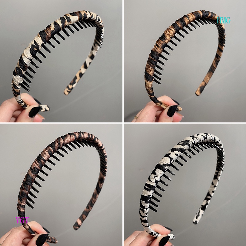 Băng Đô Cài Tóc Bằng Vải Chống Trượt Có Răng Cài Thời Trang Cổ Điển Dành Cho Bạn Nữ