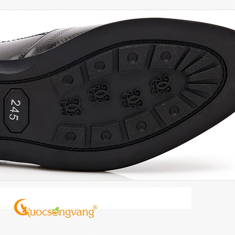 Giày tăng chiều cao nam tàng hình giày tây nam tăng chiều cao 6cm GLG070 nâu Cuocsongvang