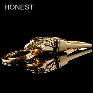 Móc khoá đầu Báo cao cấp Honest vàng GOLD