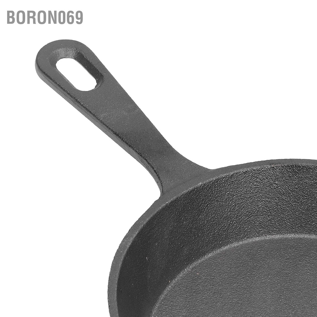 cái chảo Đường kính 14CM Chảo chiên mini bằng gang có đáy phẳng chống dính cho nhà bếp gia đình Boron069