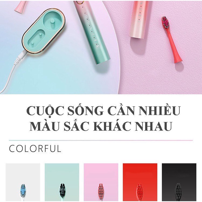 Bàn Chải Đánh Răng Điện Chống Thấm Nước IPX7 Cho JIALAIYA B002