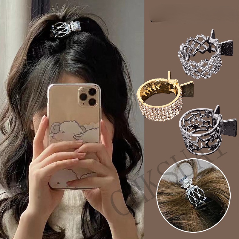Kẹp Tóc Kim Loại Cố Định Đuôi Ngựa Độc Đáo Dễ Thương