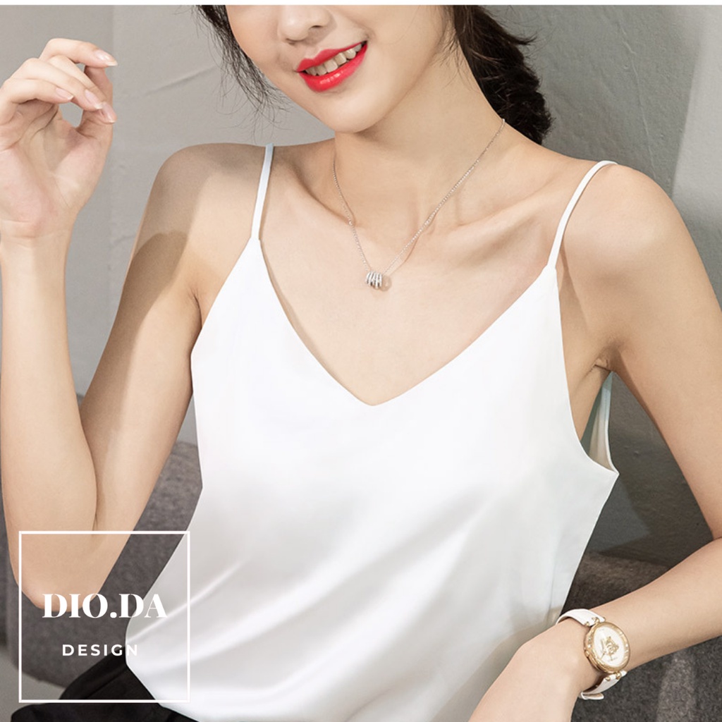 [LỤA SATIN] Áo 2 dây - Lụa cao cấp - Basic - Vintage