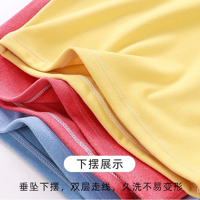 Áo dài tay cổ 3cm - áo dài tay giữ nhiệt nhiều màu, chất cotton nỉ mềm mịn cho bé trai và bé gái size từ 3 đến 8 tuổi