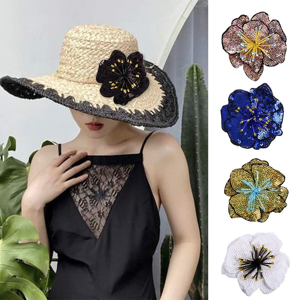 1 Miếng Vá Trang Trí Quần Áo Hình Hoa Đính Kim Sa Lấp Lánh