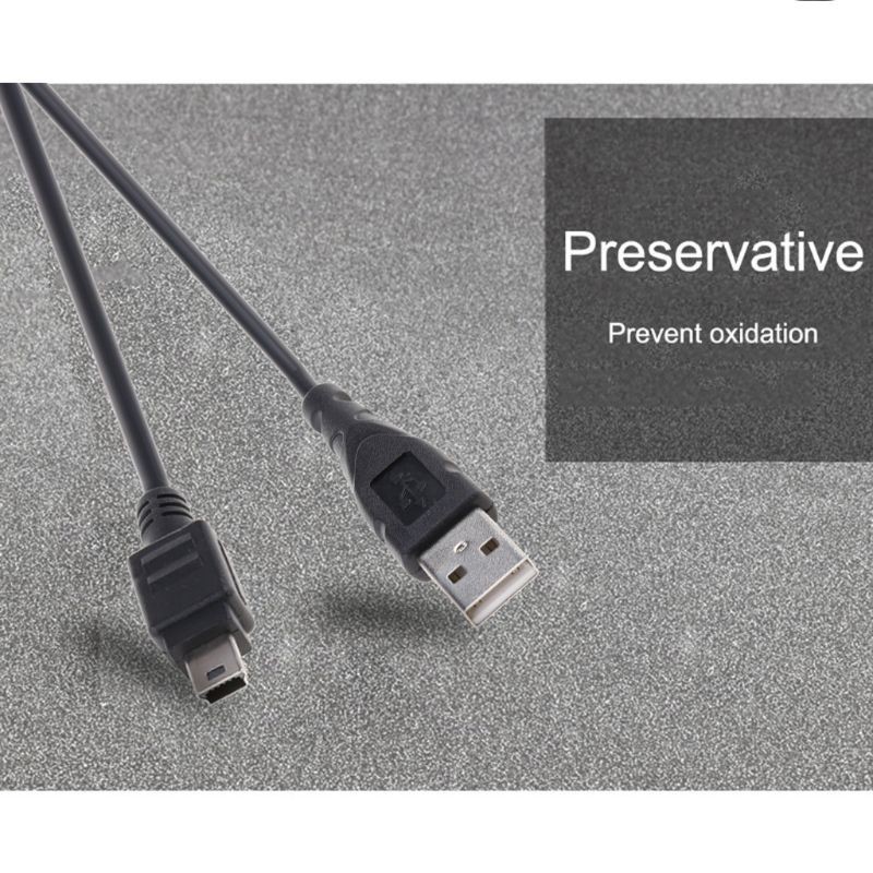 Cáp sạc chuyển dữ liệu chuyển đầu USB A to B 5 pin mini thích hợp cho Mp3 MP4 và camera