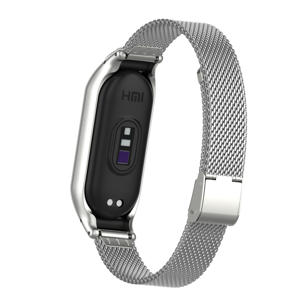 Dây Đeo Thay Thế Bằng Kim Loại Không Gỉ Cho Xiaomi Mi band 7 Mi band 3 / 4 / 5 / 6