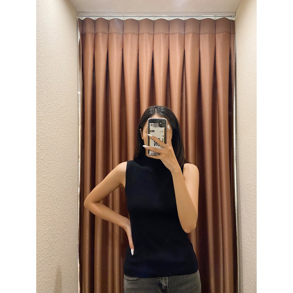 ÁO LEN KHÔNG TAY CỔ CAO / AE0017 | BigBuy360 - bigbuy360.vn