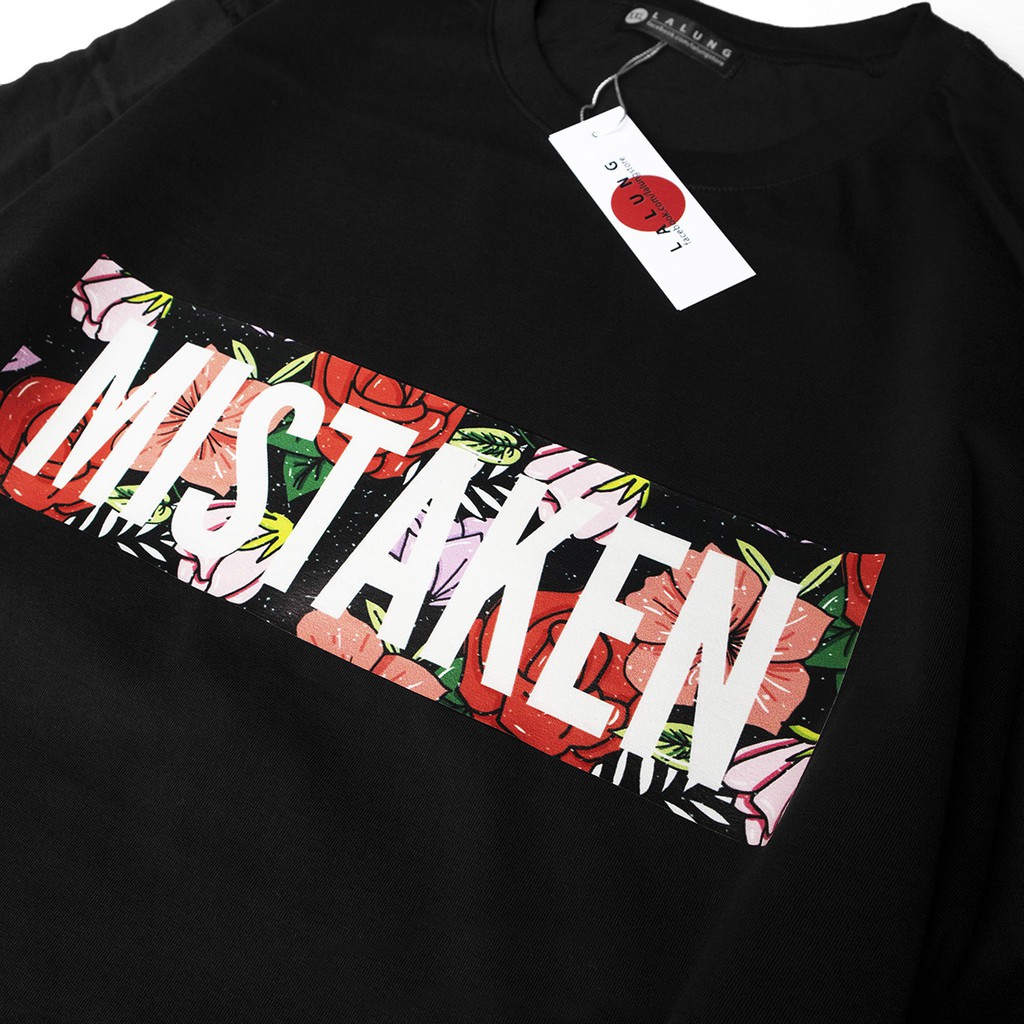 Áo Phông Cotton Unisex Hoạ Tiết MISTAKEN Mã 985