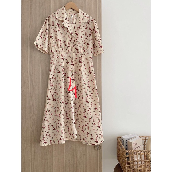 váy hoa cổ pizama