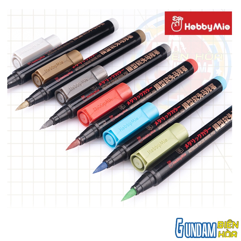 Gundam Marker Mio hobby METALLIC Bút sơn Gốc Nước Đầu Mềm