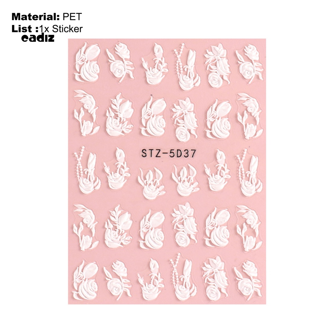 Miếng Dán Trang Trí Móng Tay Chuyển Đổi Màu Trắng Lâu Trôi