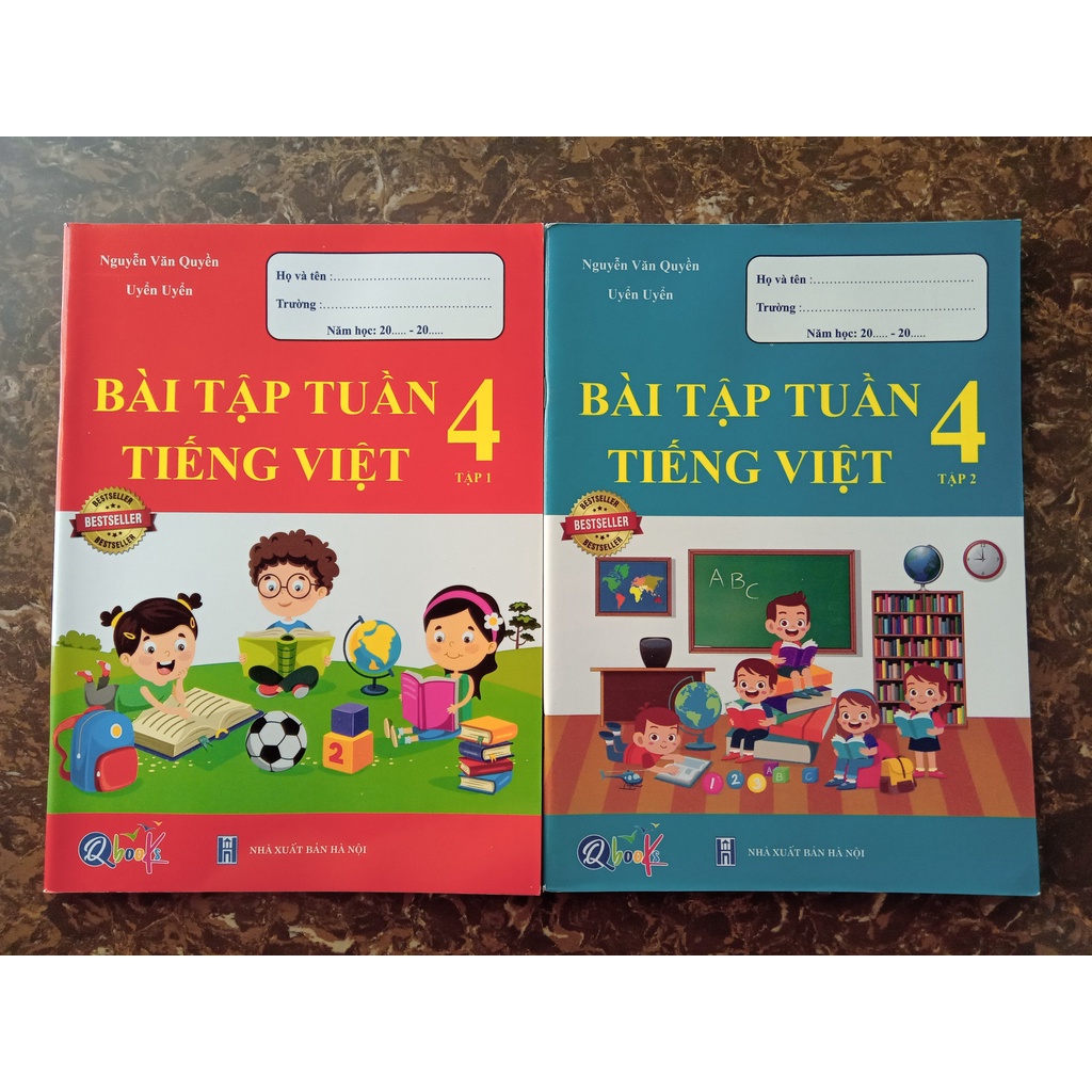 Sách - Combo Bài Tập Tuần Tiếng Việt 4 (Tập 1 + Tập 2)