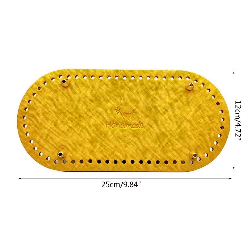 Miếng da làm đáy túi handmade DIY kích thước 25x12cm