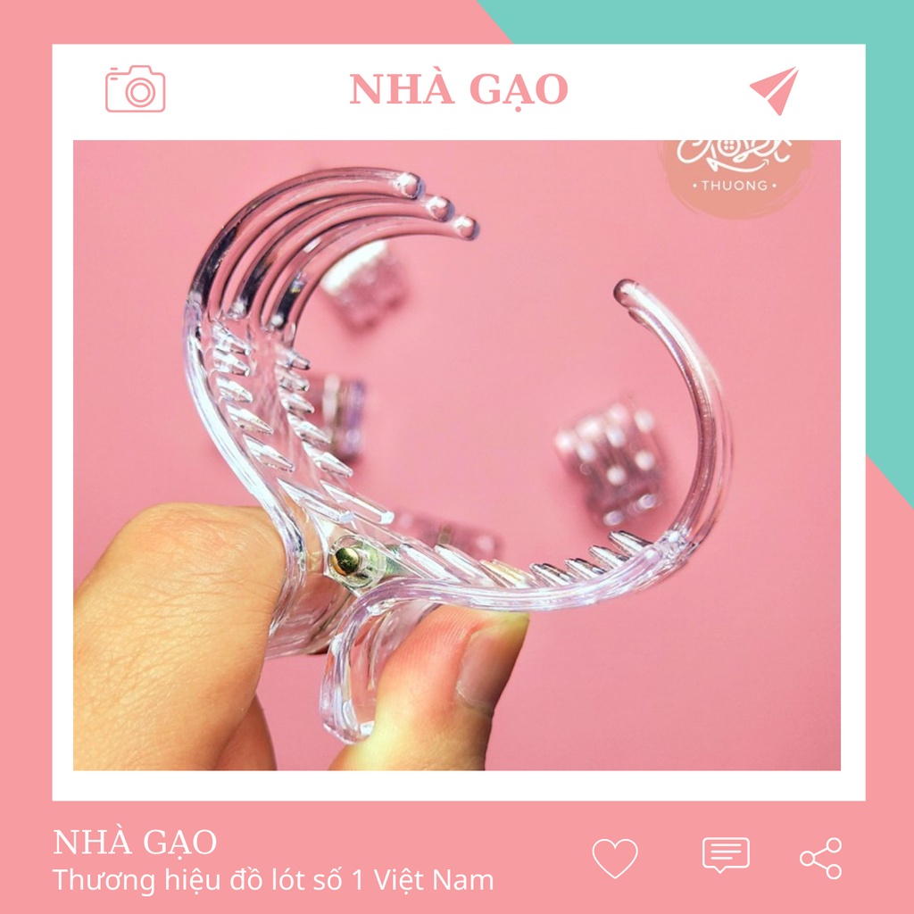 Kẹp tóc càng cua 3 răng 5 răng tạo xoăn nhẹ phong cách Hàn Quốc