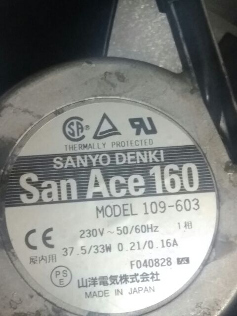 Quạt tản nhiệt SanAce 220v 16cm japan