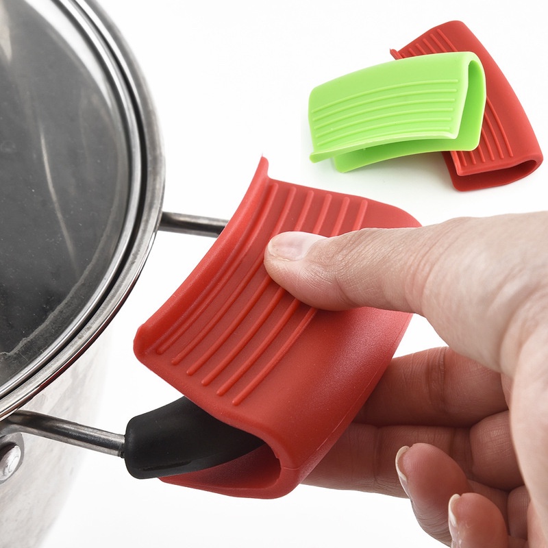 1 Cặp Kẹp Nhấc Nồi Bằng Silicone Cách Nhiệt Chống Trượt