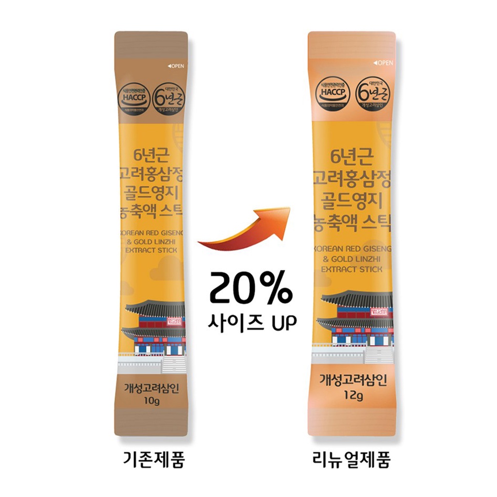 Tinh chất nấm linh chi hồng sâm 6 năm Goryo – Made in Korea