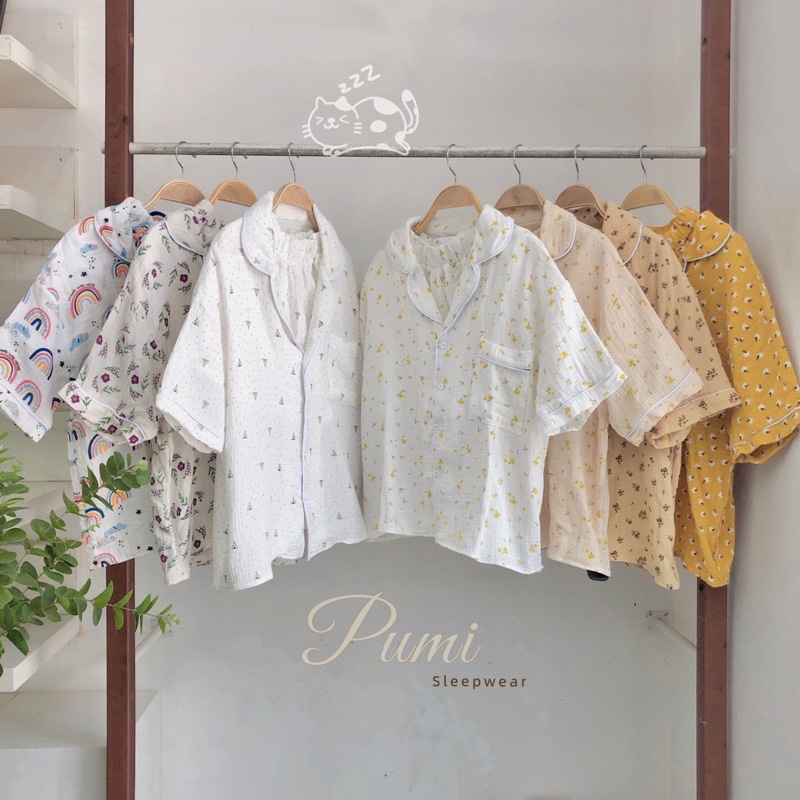 Set bộ nữ hoạ tiết túi trước freesize Pumi