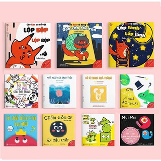 Sách Combo Ehon 11 cuốn Ehon Nhật Bản ( Hình khối, âm thanh, màu sắc, Moi Moi )