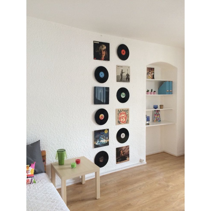 Mô hình đĩa than trang trí bằng nhựa 30cm, giúp tạo cá tính cho không gian