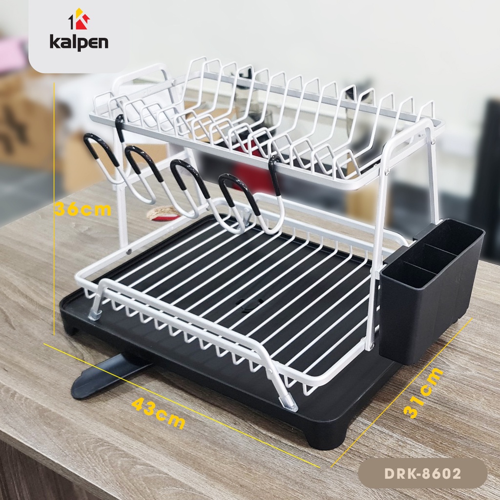 Kệ úp bát đĩa Khay Úp Chén bát Cao Cấp Kalpen đa năng  thông minh kalpen có khay hứng giá rổ úp bát đĩa