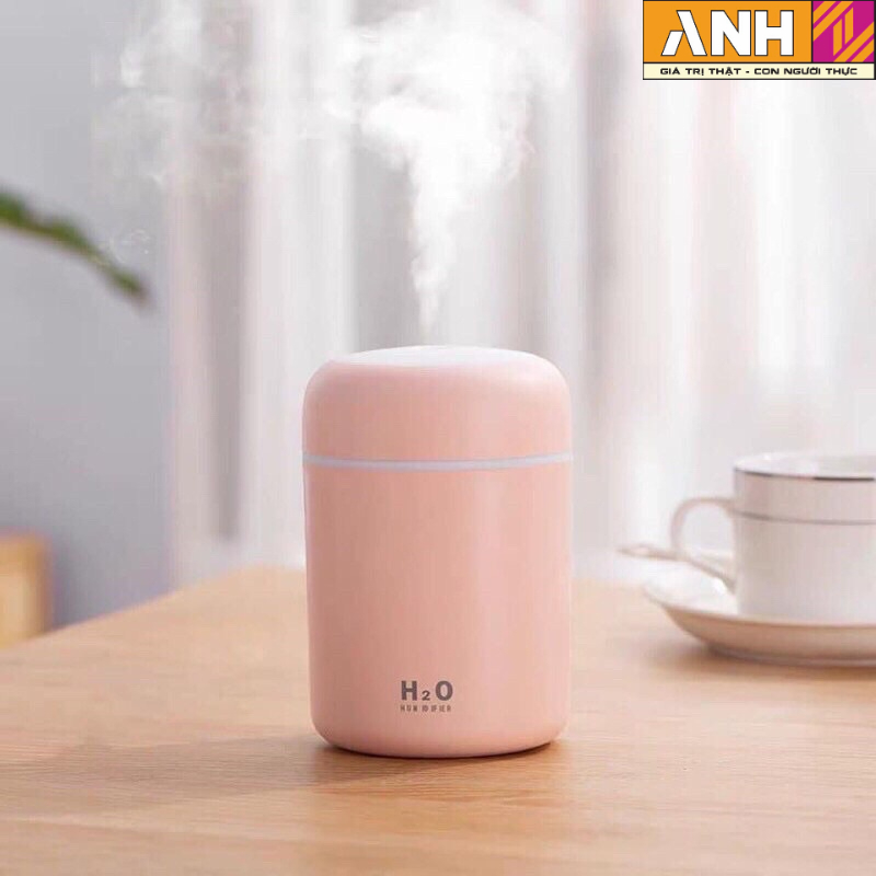 Máy phun xương, tinh dầu tạo độ ẩm H2O có đèn Led trang trí