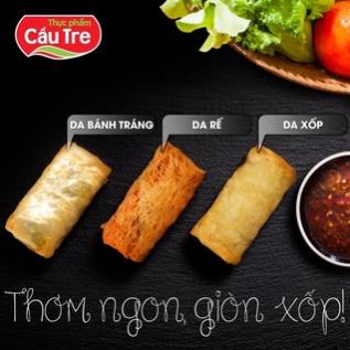 Chả Giò da xốp Cầu Tre Cheeze Up Phô Mai Gà/Tôm Mayonnaise/ Bơ Tỏi - Gói 300Gr