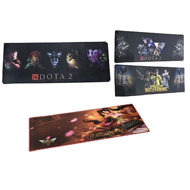 Miếng lót chuột dài size Lớn 70 x 30cm - hình game thủ, siêu mền mượt, cực êm