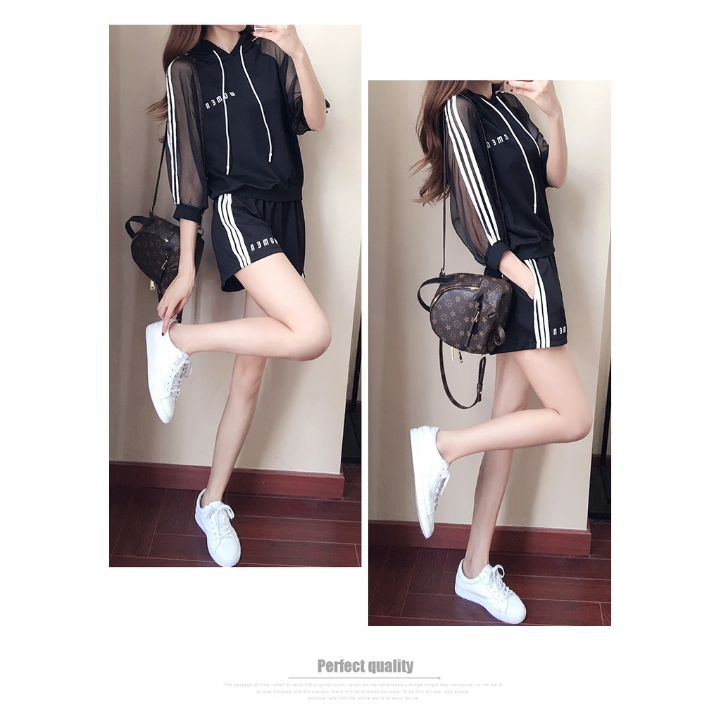 Fashion Short-sleeve Striped Sports Women's Shirt