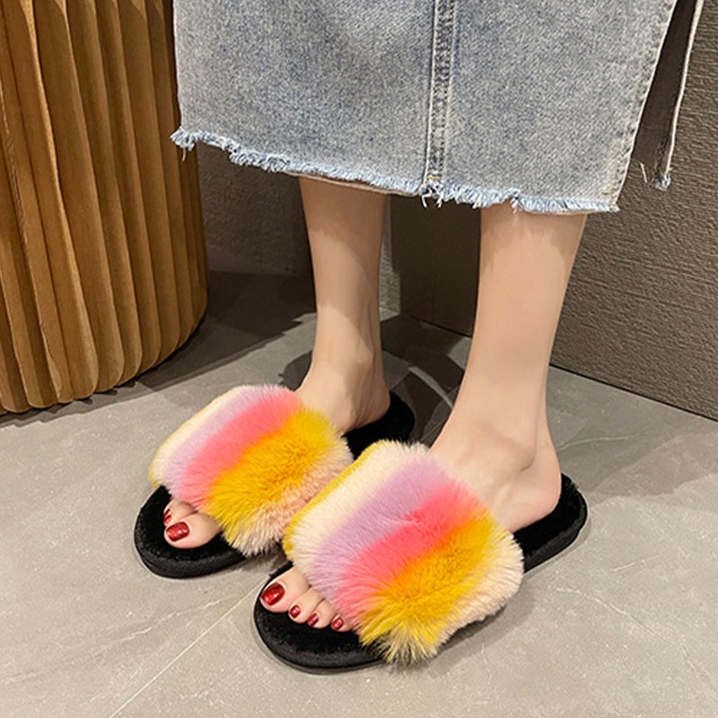 Dép bông đi trong nhà QIAOYILUO thiết kế mới cao cấp thời trang