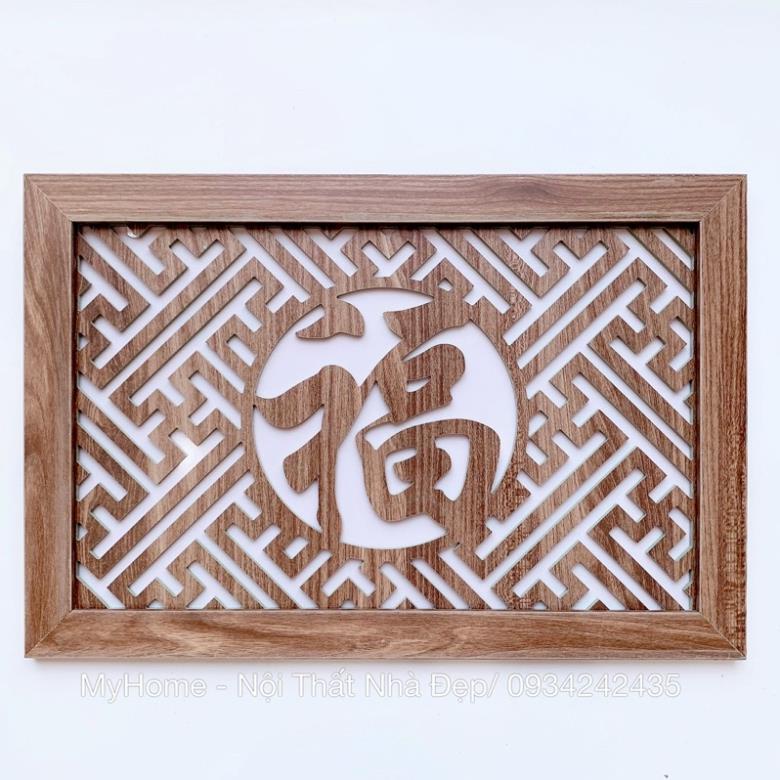 Tấm Chống Ám Khói Bàn Thờ màu nâu gỗ MDF Thái Lan chống ẩm 61x41cm