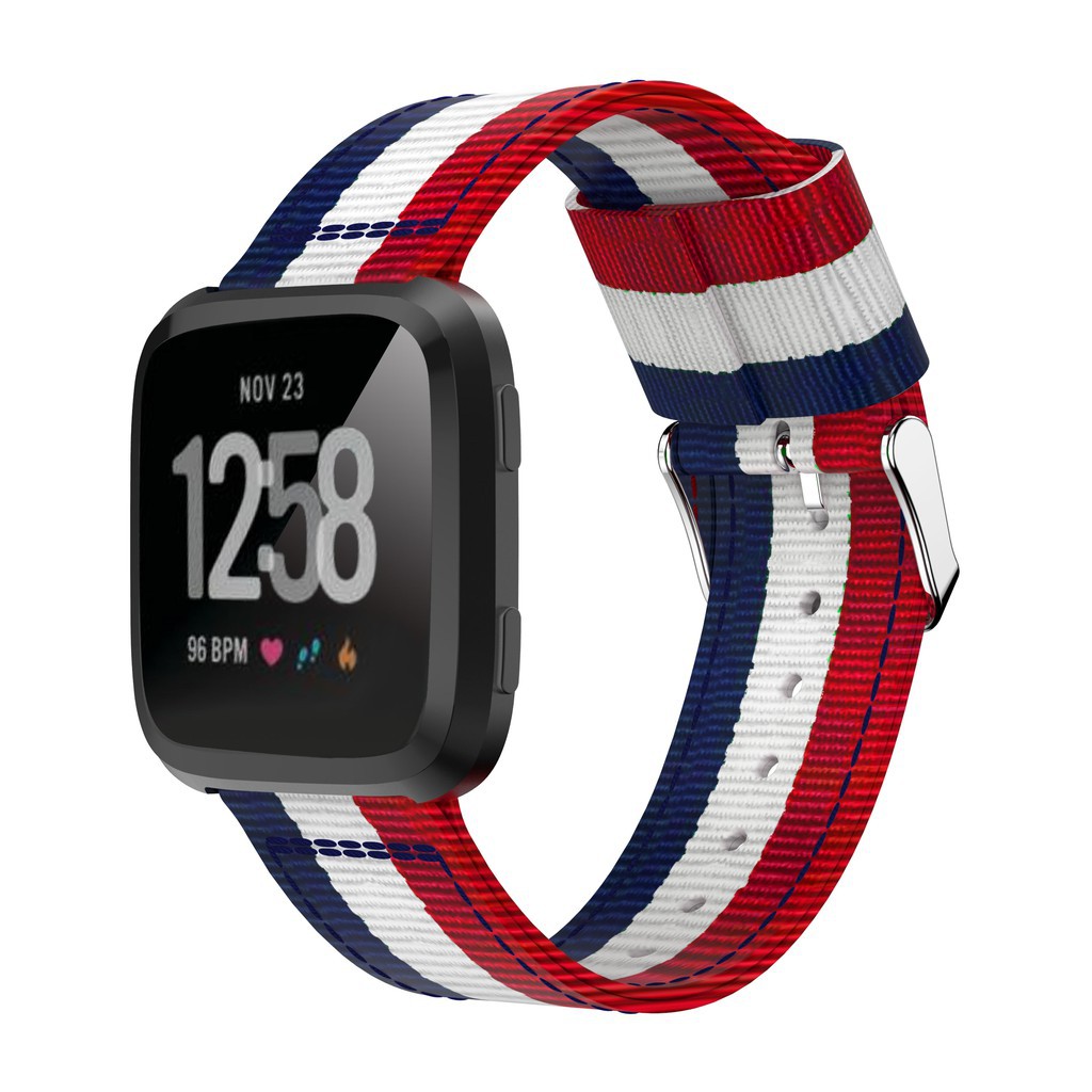 Dây đeo bằng nylon thể thao thời trang cho đồng hồ thông minh Fitbit versa