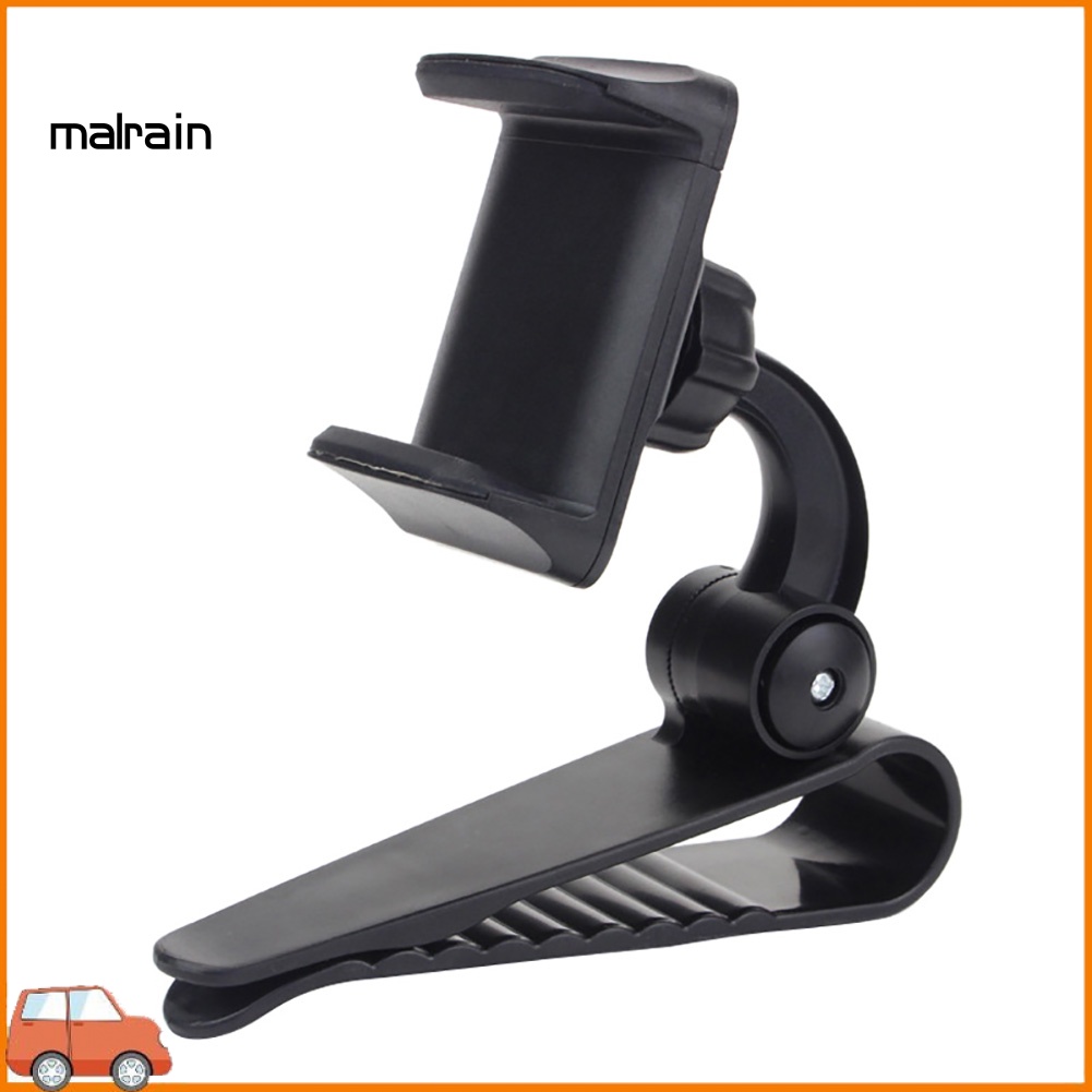 Giá Đỡ Điện Thoại Gắn Tấm Che Nắng Xe Hơi Xoay 170 Độ Tùy Chỉnh Tiện Dụng