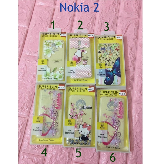 Ốp dẻo thời trang in hình cho nokia2