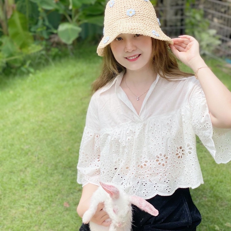 Áo ren baby doll xinh xắn thoáng mát phong cách hàn quốc năng động