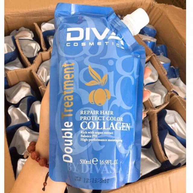 Túi Hấp Phục Hồi Tóc Diva Collagen Repair 500ml
