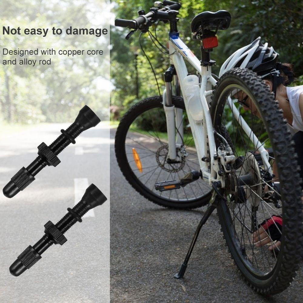 MMLUCK Bicycle Tire Valves MTB 48mm Extender Valves Tubeless Tire Valve Repairing Elements Road Bike Nipple Alloy Core Tubeless Valves