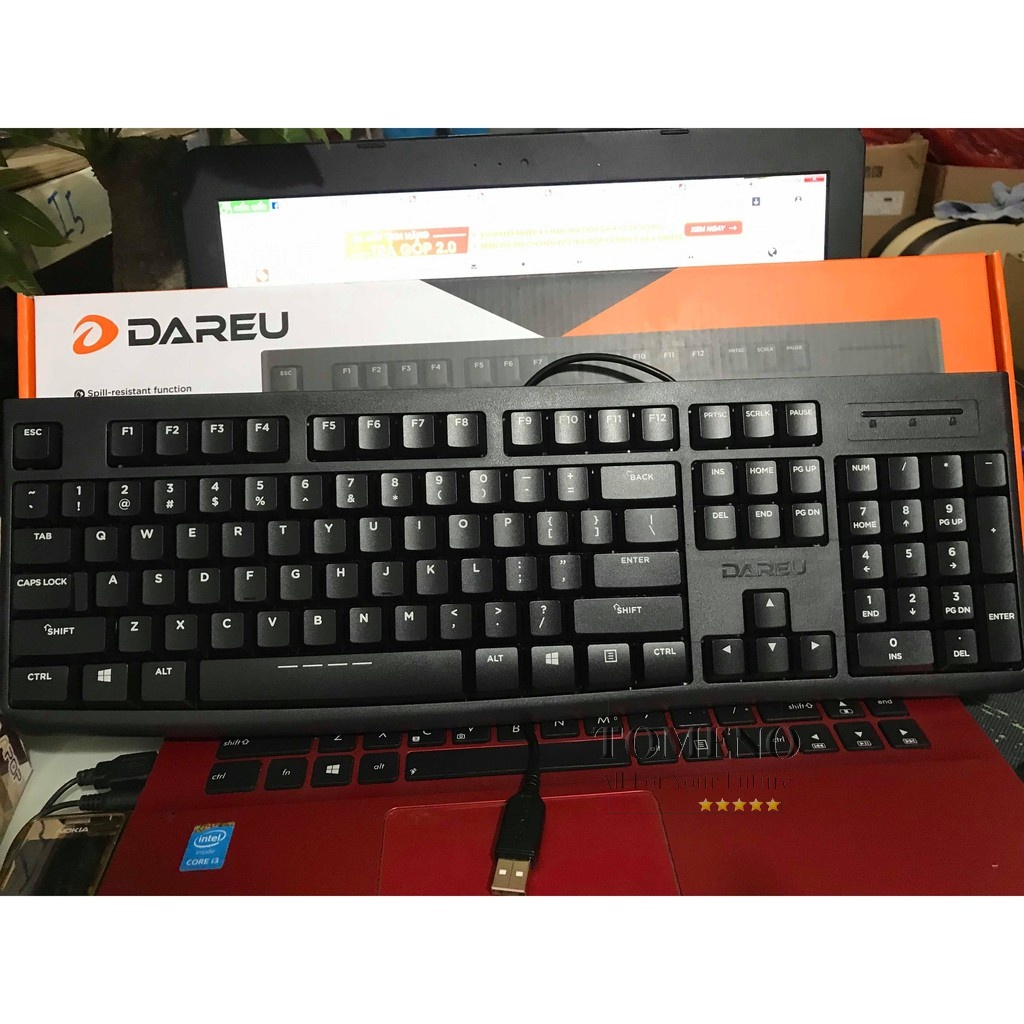 Bàn phím DAREU LK185 - Bàn phím có dây Phím mỏng - Sản phẩm lý tưởng cho văn phòng