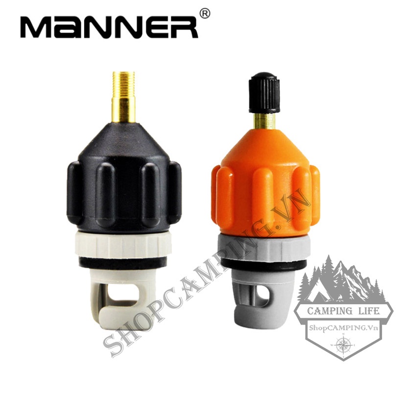 Bộ chuyển đổi van bơm sup,van bơm hơi ván đứng, xuồng hơi đi biển, du lịch cắm trại dã ngoại - Camping VietNam