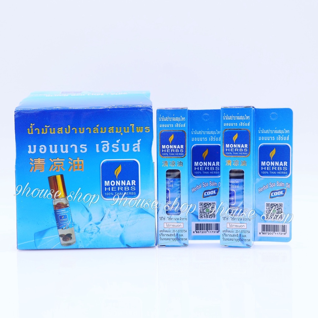 01 Chai Dầu Lạnh Thảo Dược Monnar Herbs Thái Lan 8ml (Cool Balm cũ)