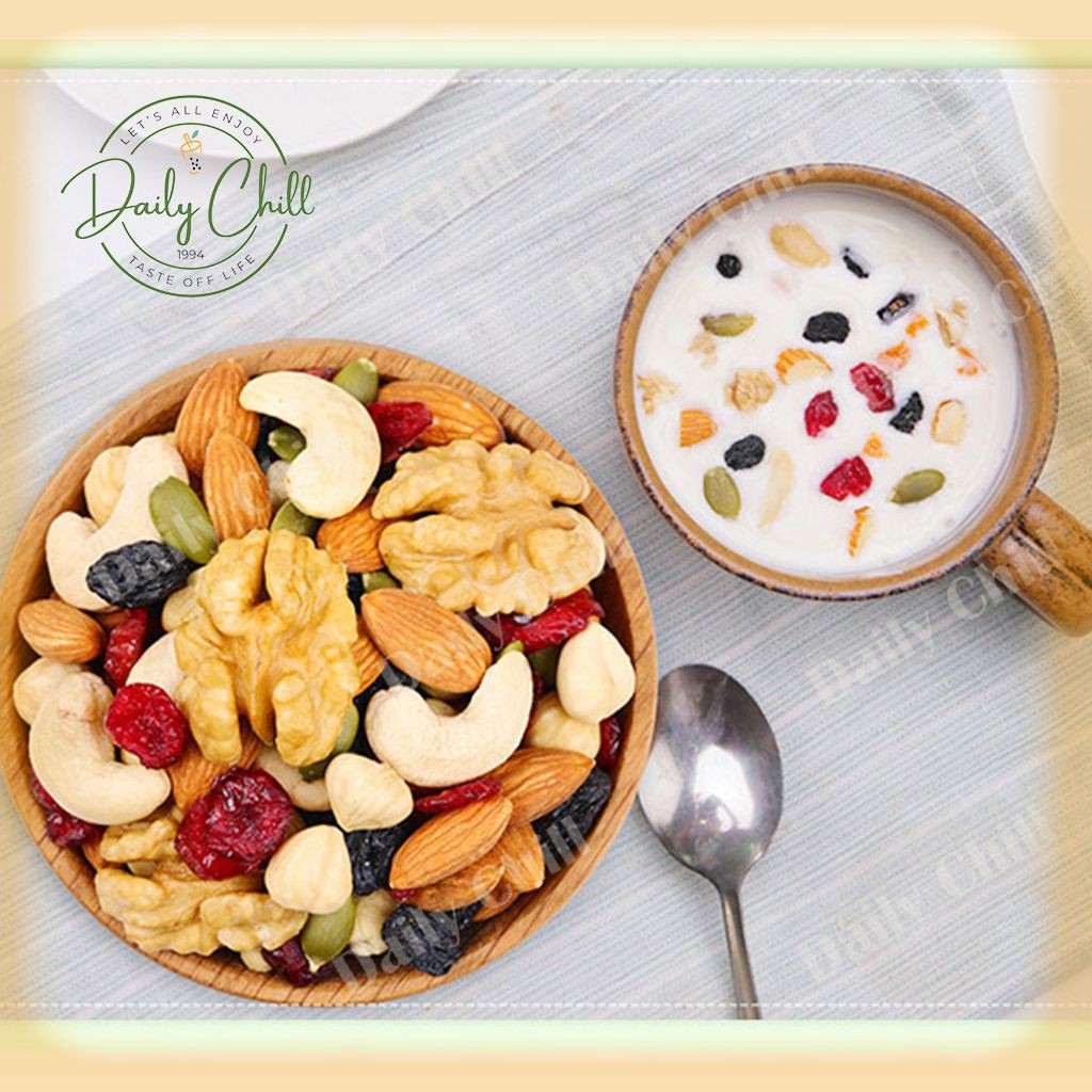 Granola siêu Hạt - Daily Chill 500gr, Hạt Dinh Dưỡng, Ngũ Cốc Ăn Kiêng Cao Cấp