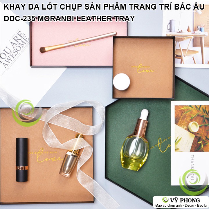 KHAY DA MÀU MORANDI PHONG CÁCH BẮC ÂU TRANG TRÍ BÀN ĂN TRƯNG BÀY PHỤ KIỆN CHỤP ẢNH SẢN PHẨM INS DDC-235