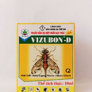 Thuốc Dẫn Dụ Diệt Ruồi Đục Trái VIZUBON-D ( hộp gồm 2 lọ 10ml )