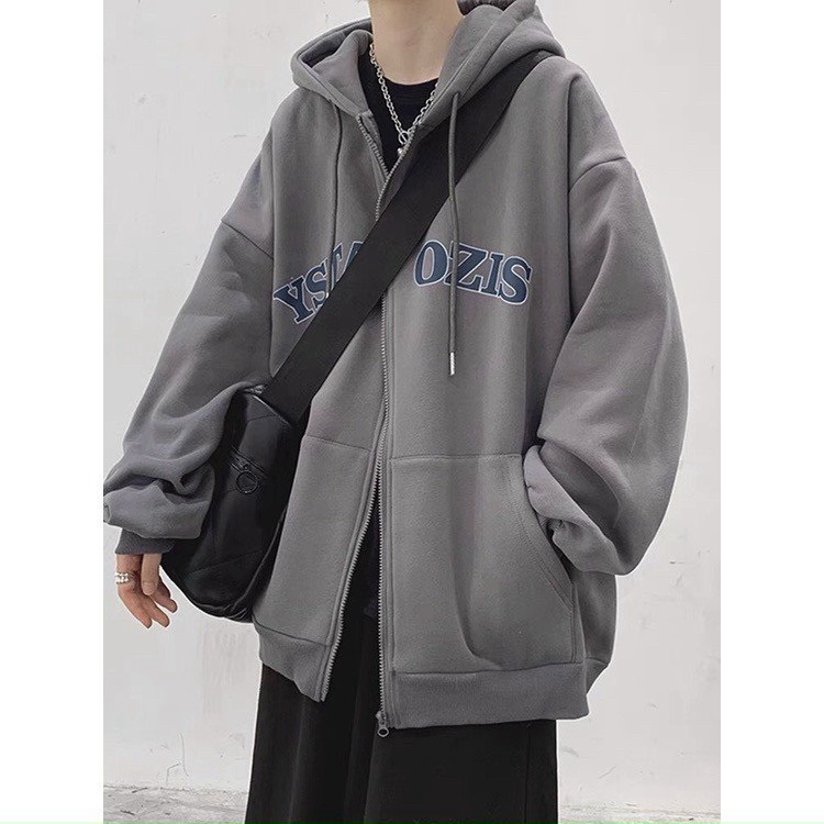 (Mẫu Mới) Áo Hoodie Nam Nữ Có Dây Kéo Phong Cách YSTA OZIS Hiện Đại Trẻ TRung hhp