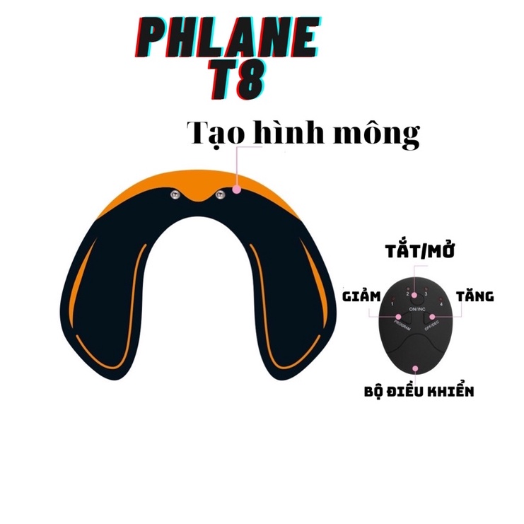 Máy massage tạo hình mông PLANNE T8-máy massage giảm mỡ-